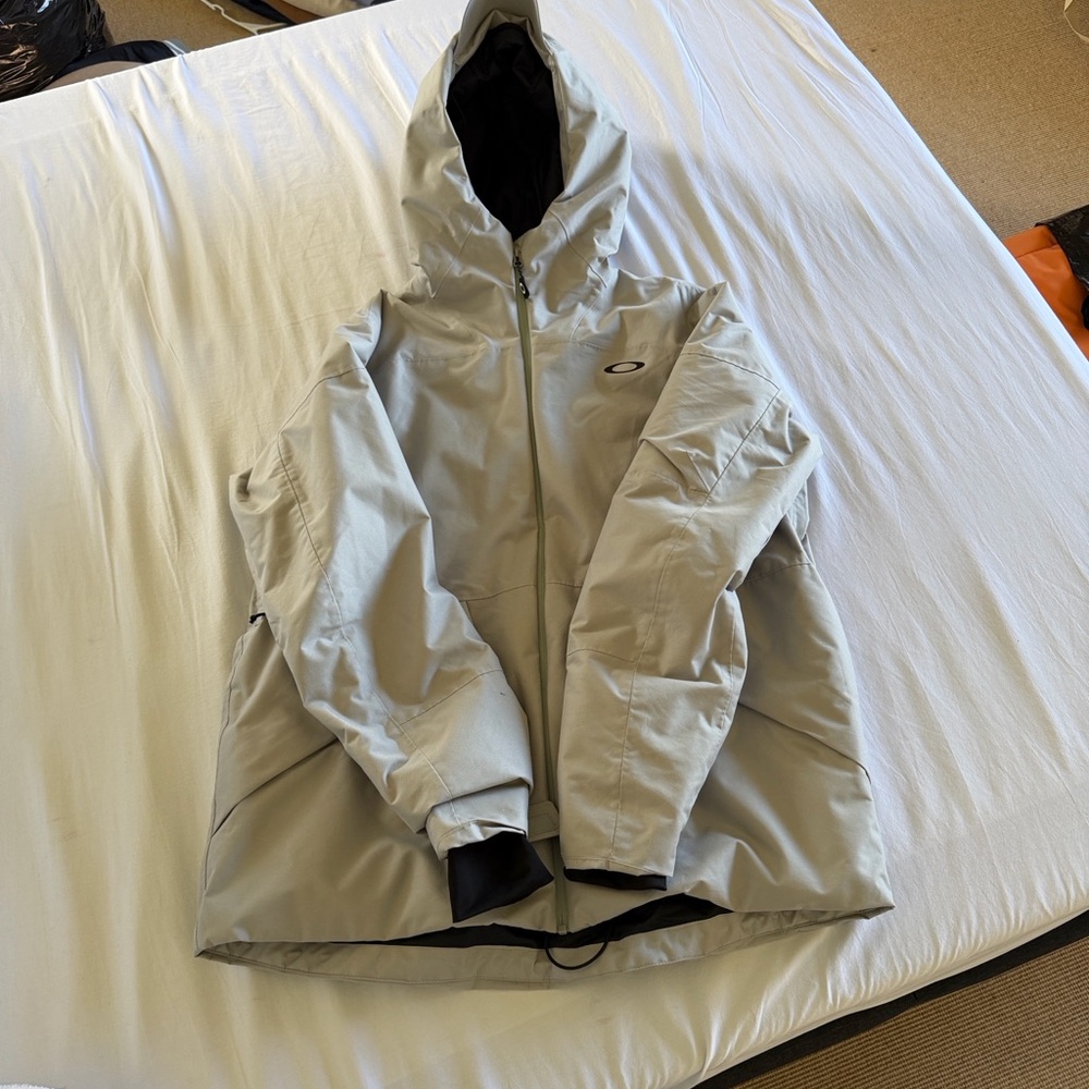 Oakley Light Gray Hooded Performance Jacket